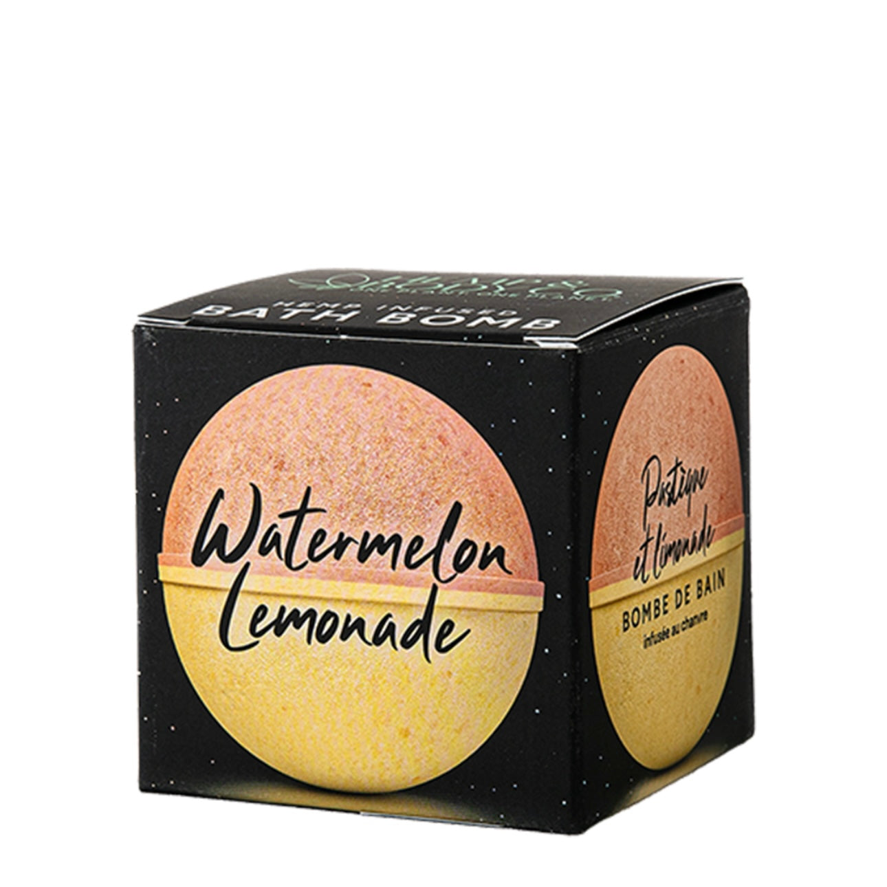 Hemp Infused Bath Bomb - Watermelon Lemonade