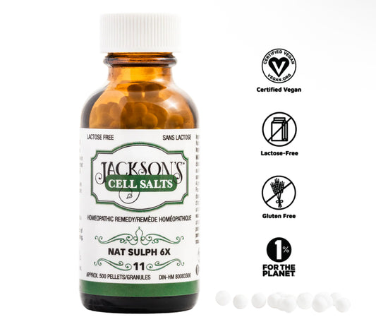 #11 Nat sulph 6X - Schuessler Cell Salt (Sodium sulfate)