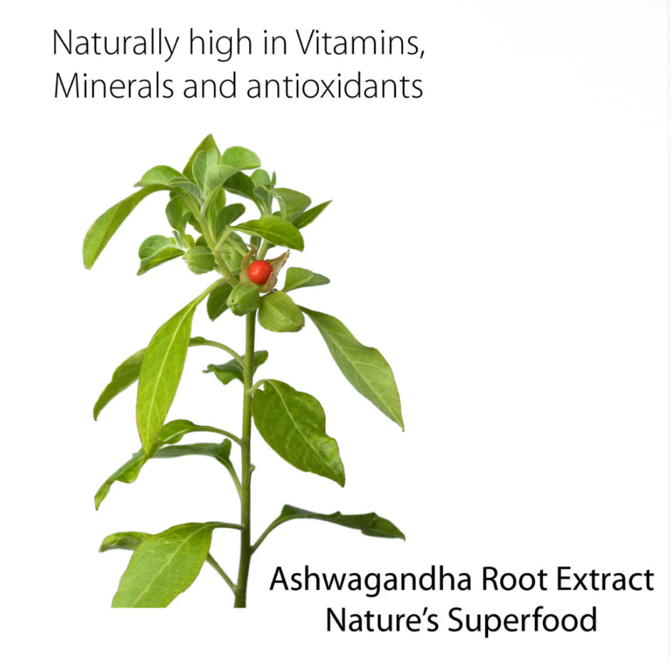 Organic Ashwagandha 5:1 Extract  + Piperime - 550mg