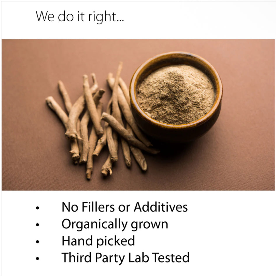 Organic Ashwagandha 5:1 Extract  + Piperime - 550mg