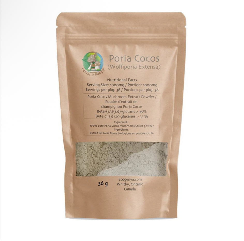 Wolfiporia Cocos (Poria Cocos) High Potency - 35% Betaglucans