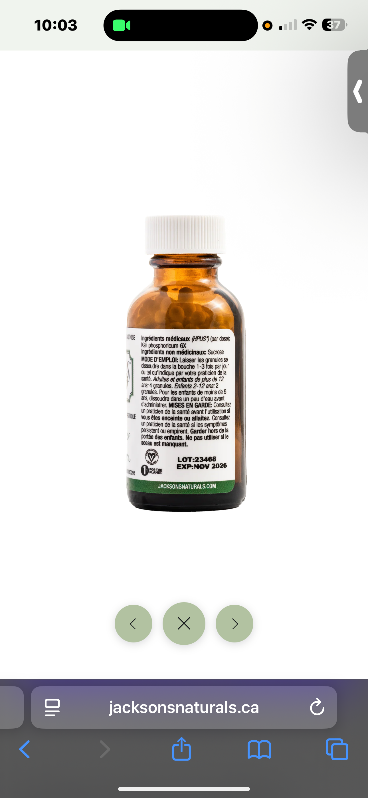 #6 Kali phos 6X - Schuessler Cell Salt (Potassium phosphate)