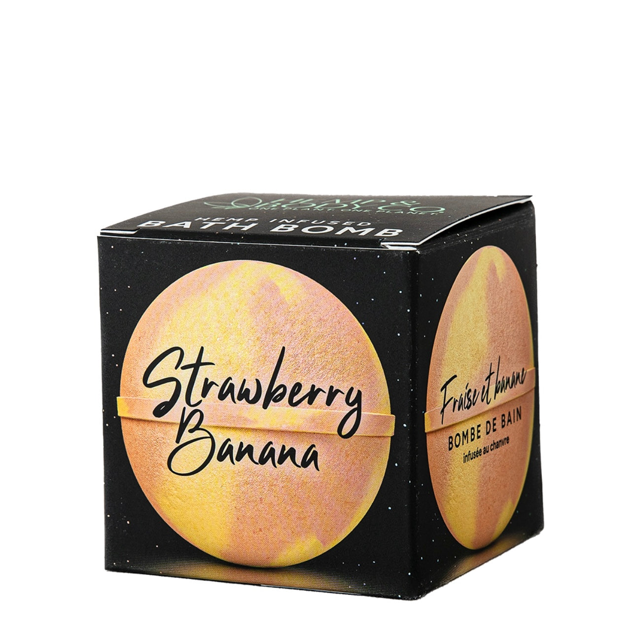 Hemp Infused Bath Bomb - Strawberry Banana