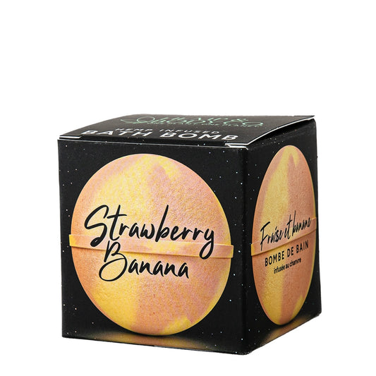 Hemp Infused Bath Bomb - Strawberry Banana