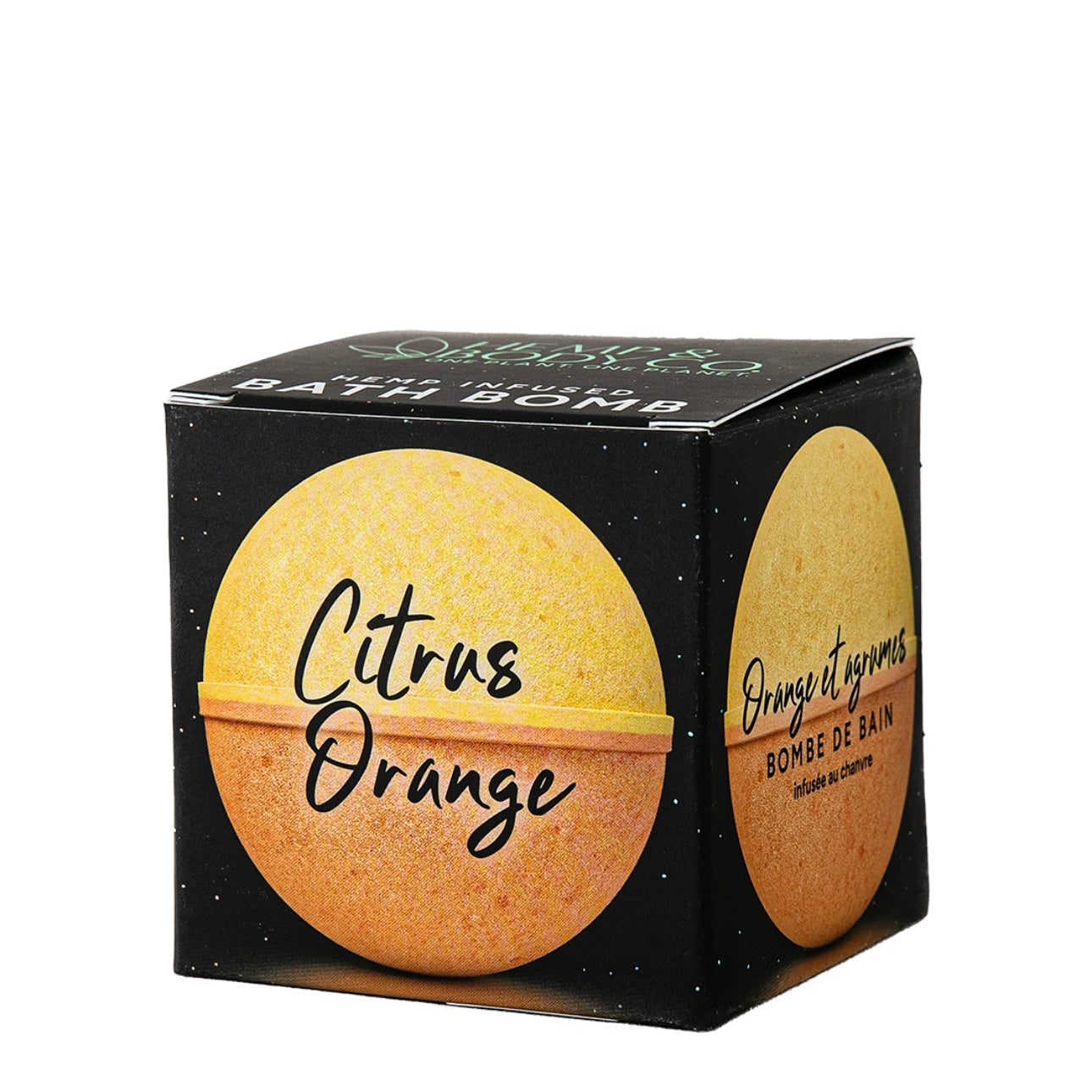 Hemp Infused Bath Bomb - Citrus Orange