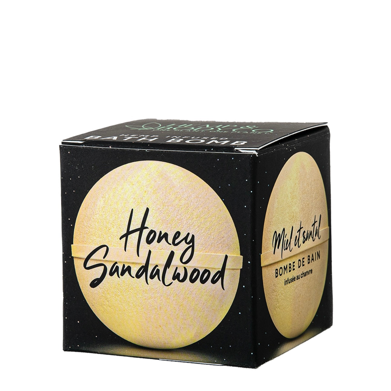Hemp Infused Bath Bomb - Honey Sandalwood