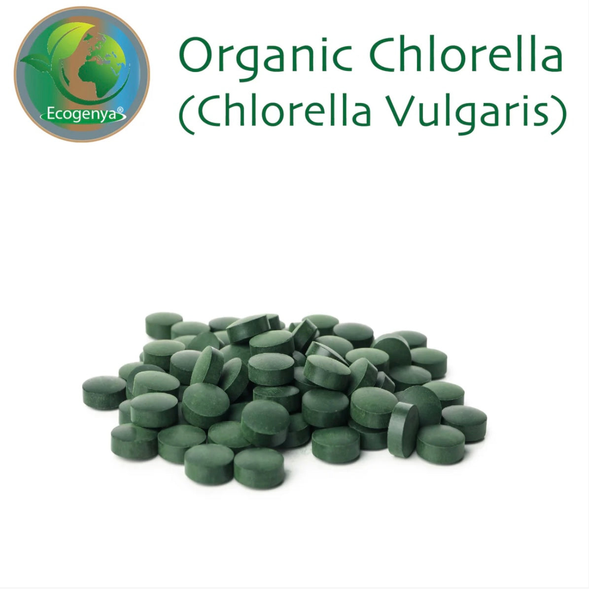 Organic Broken Cell Chlorella Tablets - 500mg - High Potency